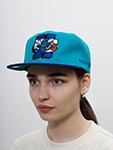 Бейсболка MITCHELL NESS арт. 6MUSSH21299-CHOTLPR Charlotte Hornets NBA (бирюзовый / фиолетовый)